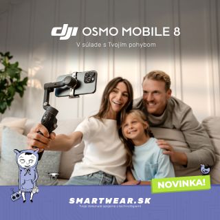 🔥 NOVINKA ODHALENÁ: Zoznámte sa s DJI Osmo Mobile 8! 🔥 Tento 3-osový stabilizátor prináša revolučné 360° horizontálne...